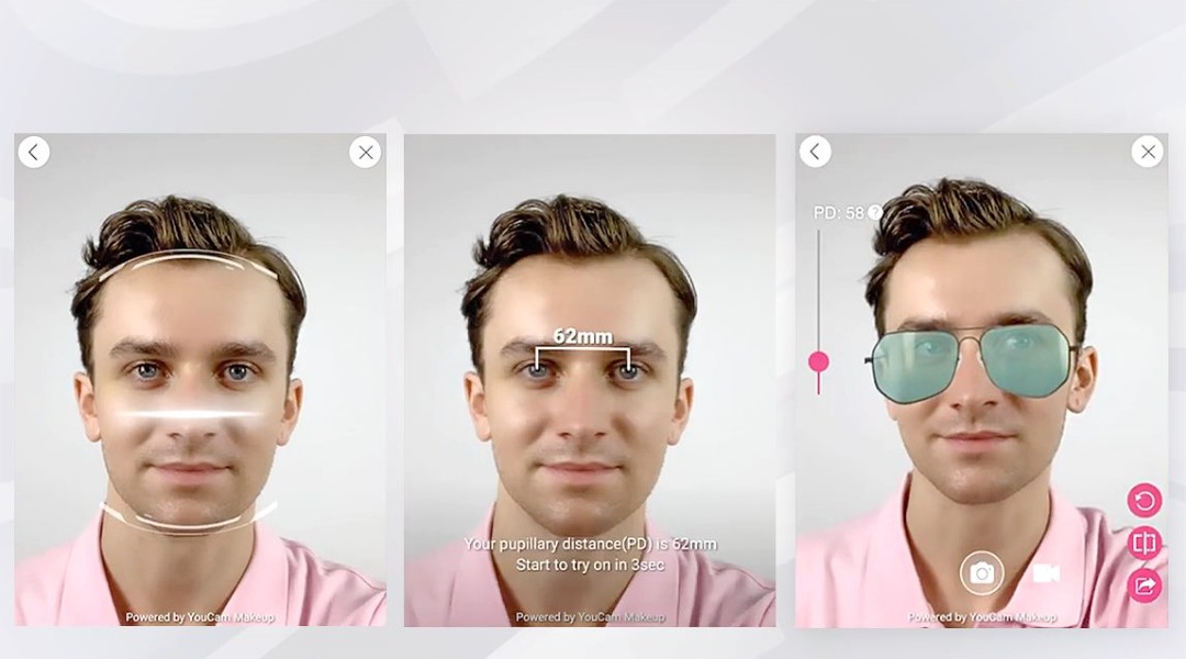 virtual try-on technology for glasses