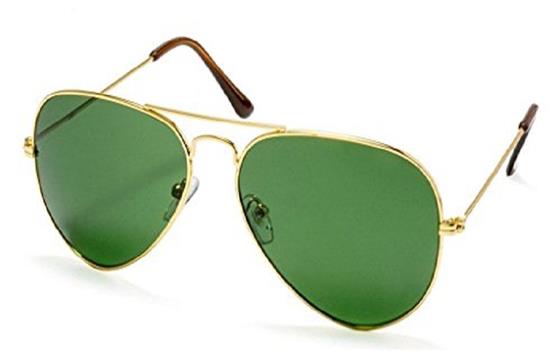 green sunglass lenses