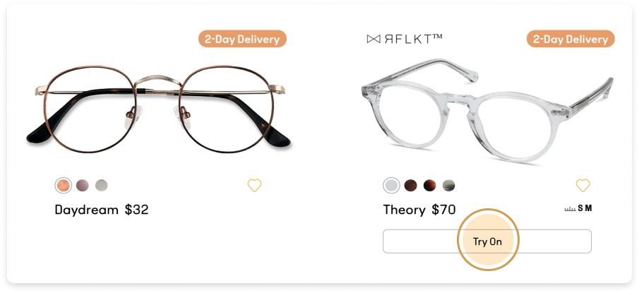 online eyewear shopping