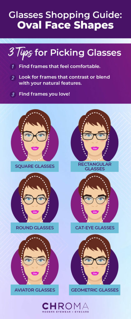 eyeglass shape for oval face
